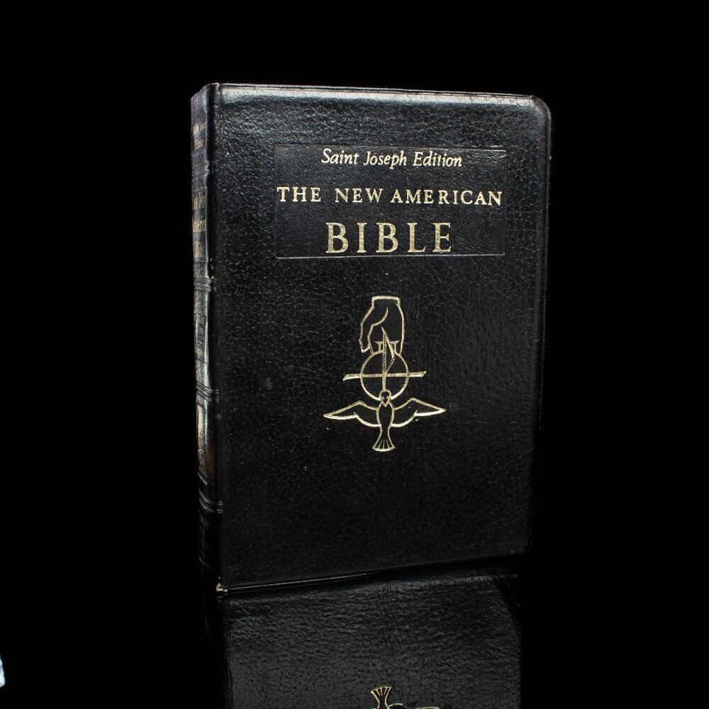 Saint Joseph Edition The New American Bible Leather Cover Family Record Section